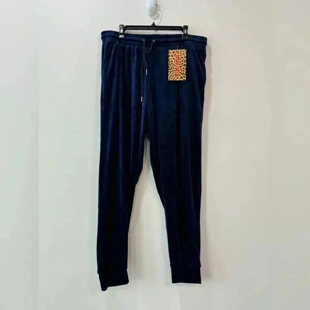 Navy Blue Drawstring Sweatpants - Bae City - Size 3X